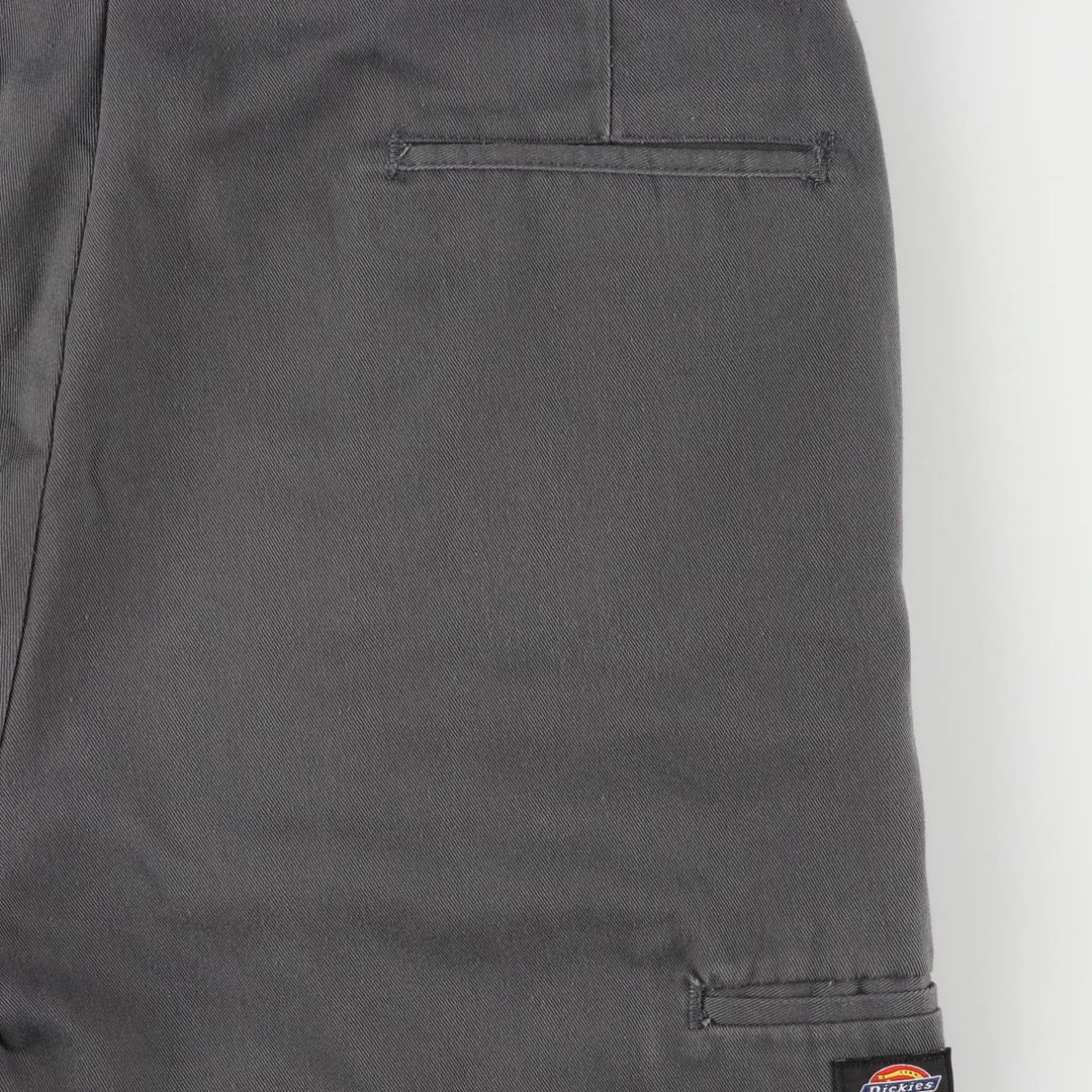 Dickies Loose Fit Work Shorts, Half Pants, Men's, W35 equivalent polyester gray type Vintage Second Hand
