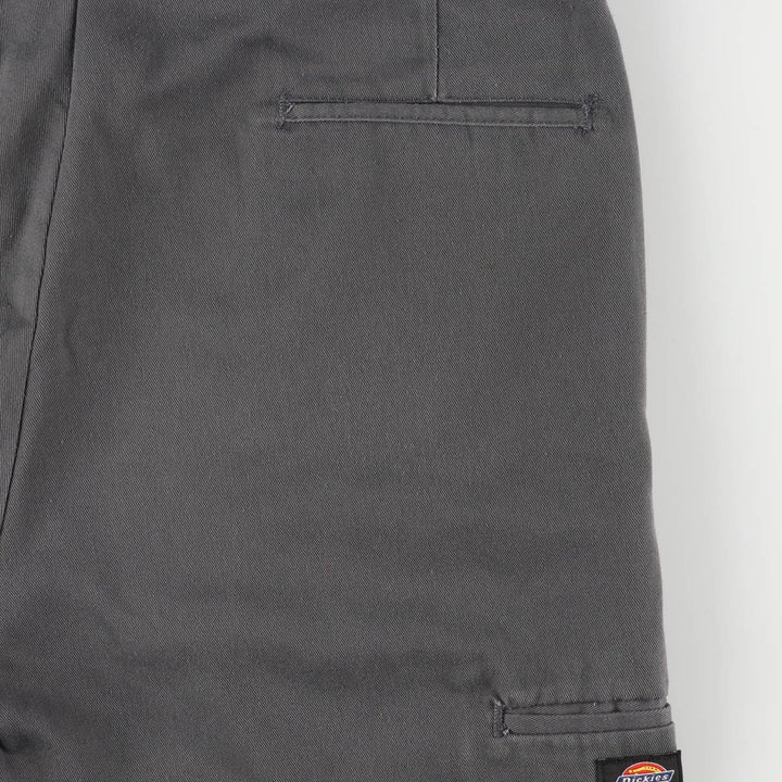 Dickies Loose Fit Work Shorts, Half Pants, Men's, W35 equivalent polyester gray type Vintage Second Hand