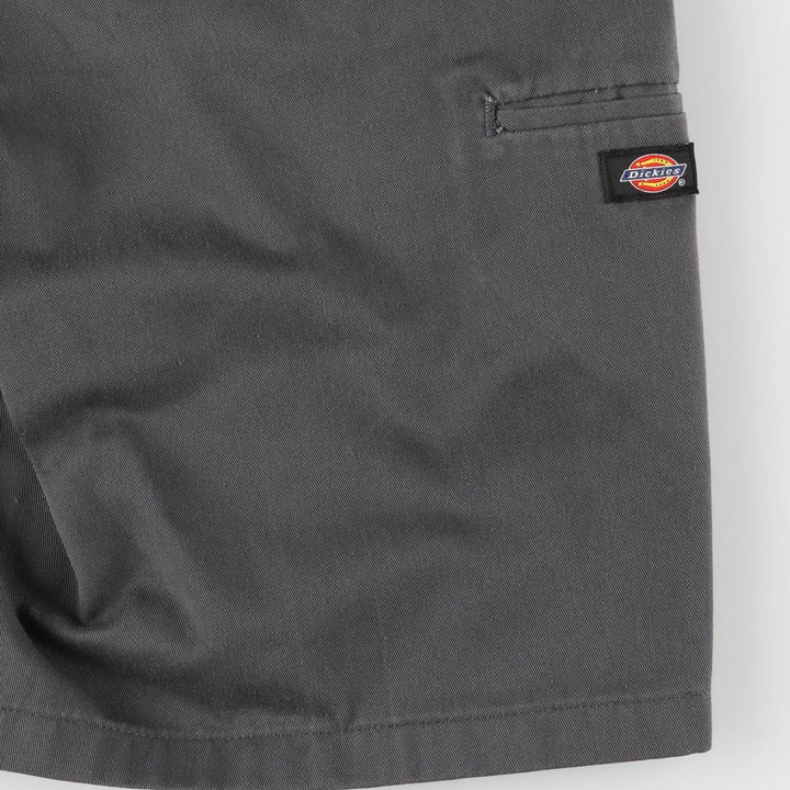 Dickies Loose Fit Work Shorts, Half Pants, Men's, W35 equivalent polyester gray type Vintage Second Hand