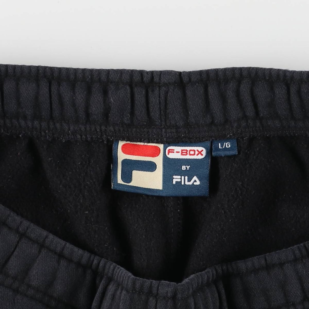 FILA F-BOX sweatpants, men's size L cotton black type Vintage Second Hand