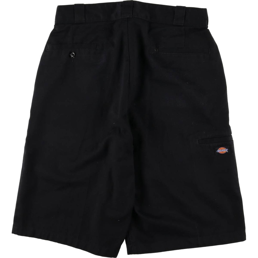 Dickies work shorts, half pants, men's, w32 equivalent, vintage polyester black type Vintage Second Hand