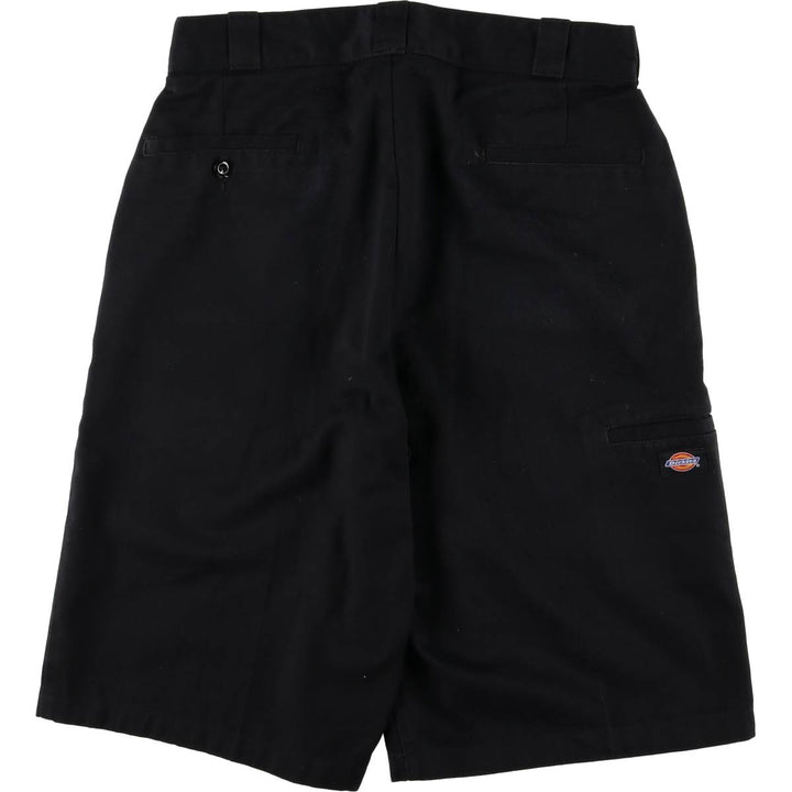 Dickies work shorts, half pants, men's, w32 equivalent, vintage polyester black type Vintage Second Hand