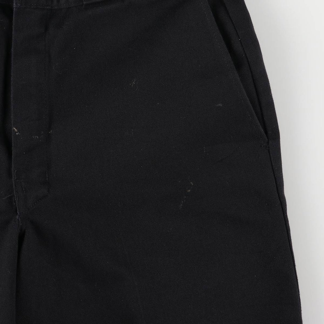 Dickies work shorts, half pants, men's, w32 equivalent, vintage polyester black type Vintage Second Hand