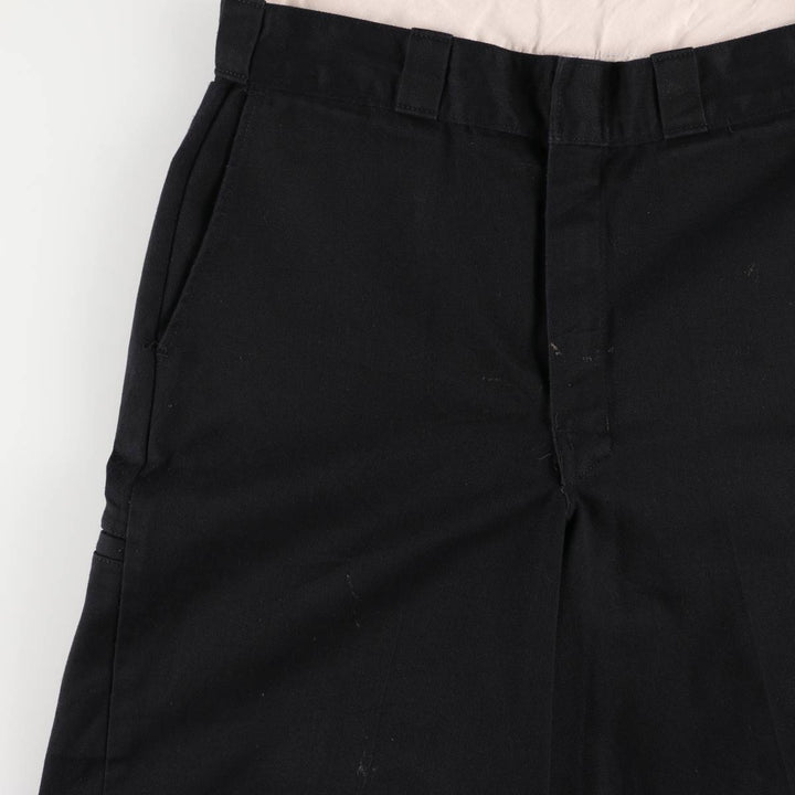 Dickies work shorts, half pants, men's, w32 equivalent, vintage polyester black type Vintage Second Hand