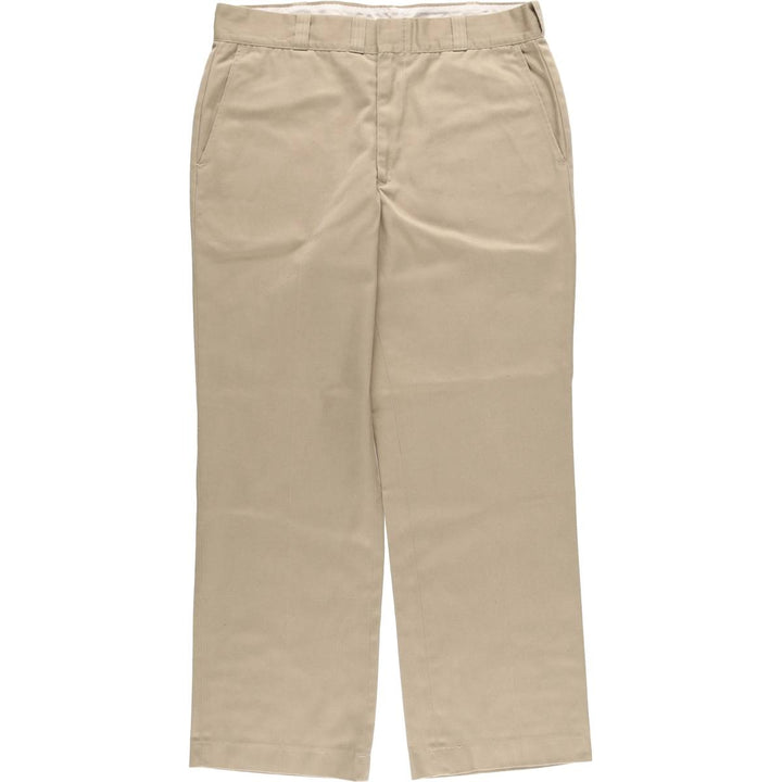 80'S BIG MAC Work Pants, Made in USA, Men's, W35, Vintage polyester Beige type Vintage Second Hand