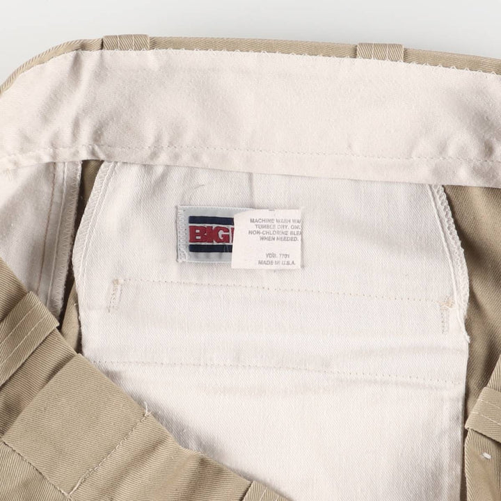 80'S BIG MAC Work Pants, Made in USA, Men's, W35, Vintage polyester Beige type Vintage Second Hand