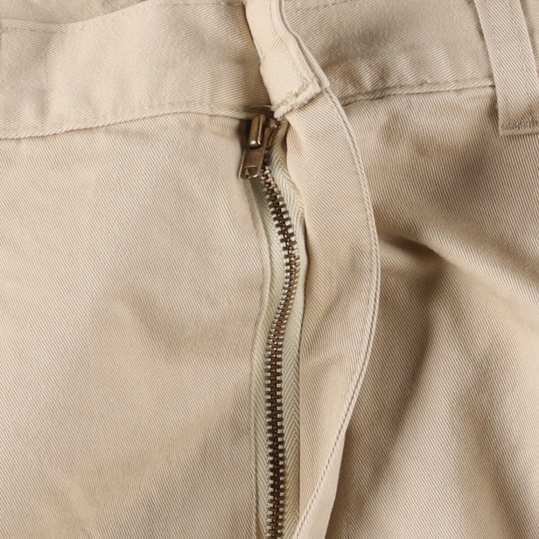 Ralph Lauren POLO by Ralph Lauren Two-pleat Chino Pants Made in Canada Men's W35 cotton Beige type Vintage Second Hand