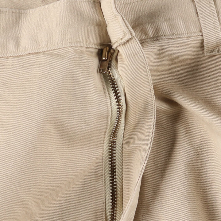 Ralph Lauren POLO by Ralph Lauren Two-pleat Chino Pants Made in Canada Men's W35 cotton Beige type Vintage Second Hand