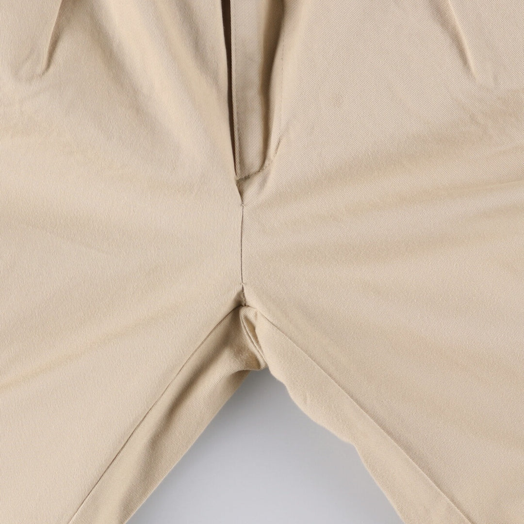 Ralph Lauren POLO by Ralph Lauren Two-pleat Chino Pants Made in Canada Men's W35 cotton Beige type Vintage Second Hand