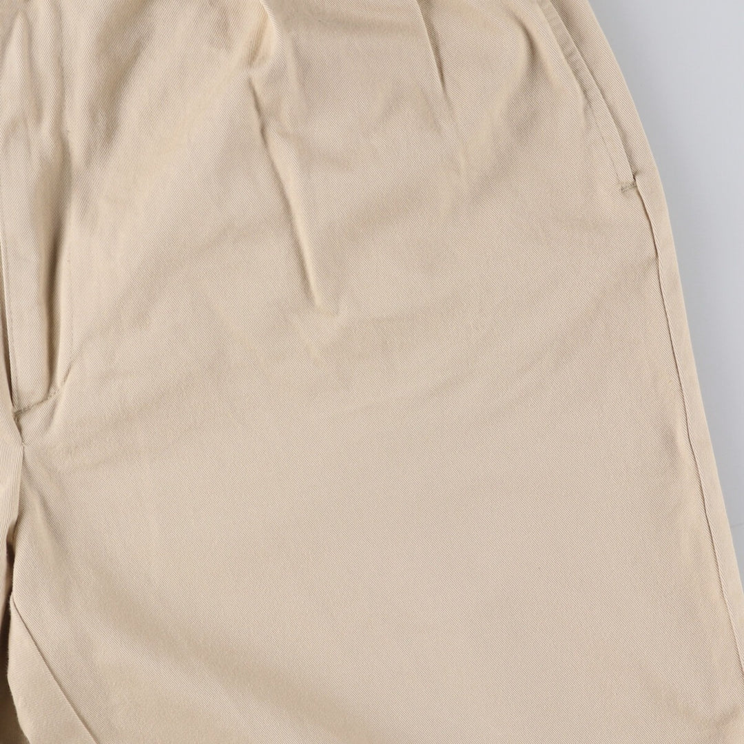 Ralph Lauren POLO by Ralph Lauren Two-pleat Chino Pants Made in Canada Men's W35 cotton Beige type Vintage Second Hand