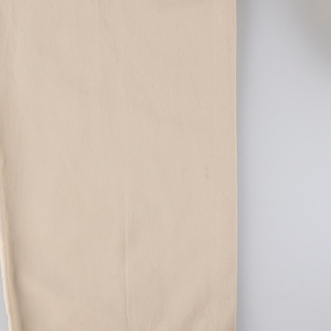 Ralph Lauren POLO by Ralph Lauren Two-pleat Chino Pants Made in Canada Men's W35 cotton Beige type Vintage Second Hand