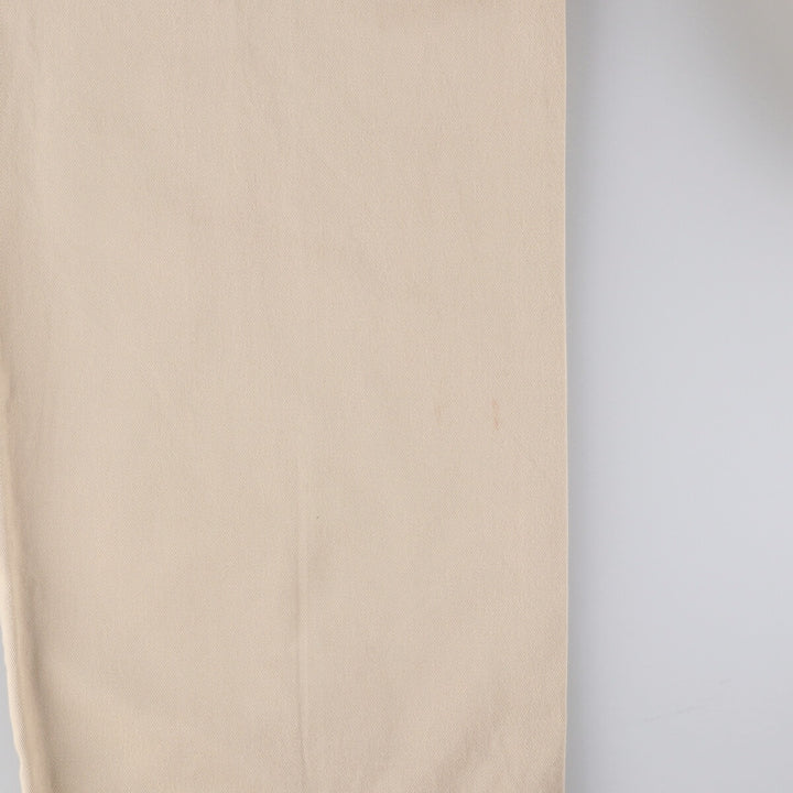 Ralph Lauren POLO by Ralph Lauren Two-pleat Chino Pants Made in Canada Men's W35 cotton Beige type Vintage Second Hand