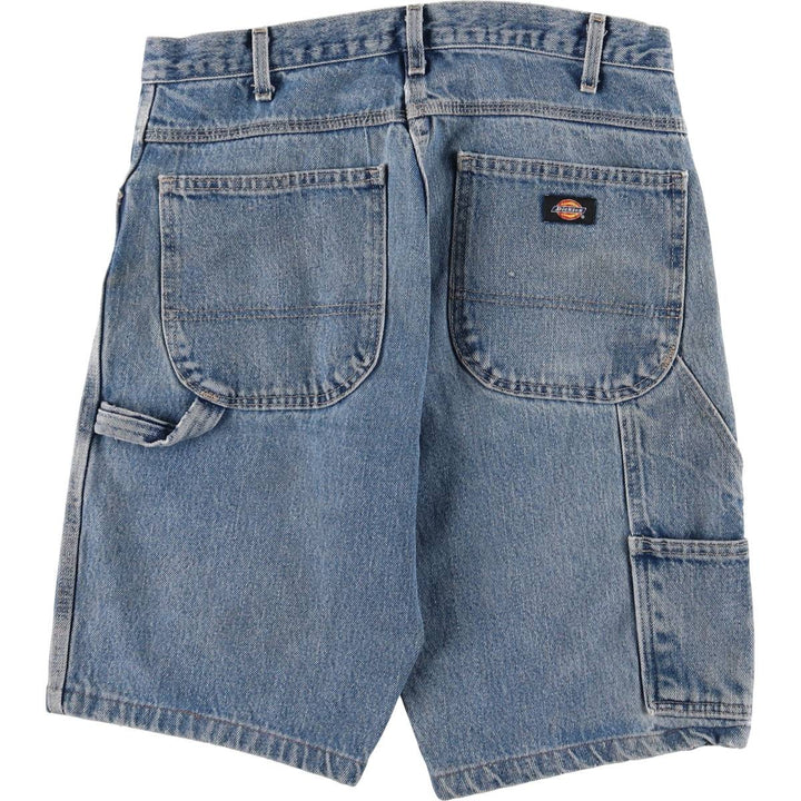 Dickies Relaxed Fit Denim Painter Shorts, Men's W32 cotton blue type Vintage Second Hand