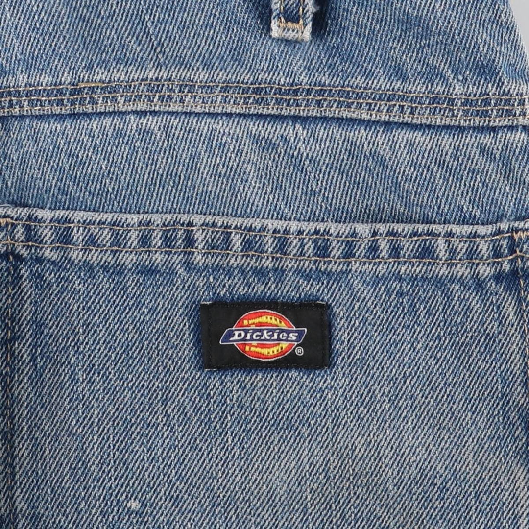 Dickies Relaxed Fit Denim Painter Shorts, Men's W32 cotton blue type Vintage Second Hand