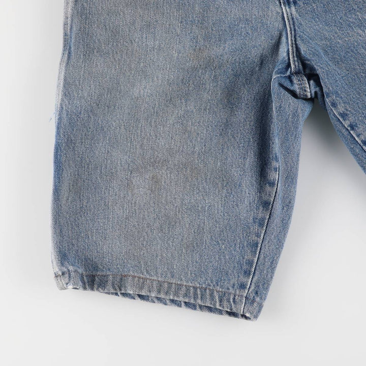 Dickies Relaxed Fit Denim Painter Shorts, Men's W32 cotton blue type Vintage Second Hand