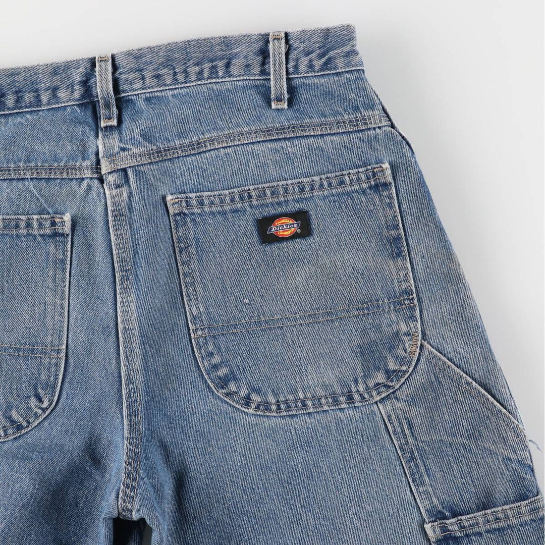 Dickies Relaxed Fit Denim Painter Shorts, Men's W32 cotton blue type Vintage Second Hand