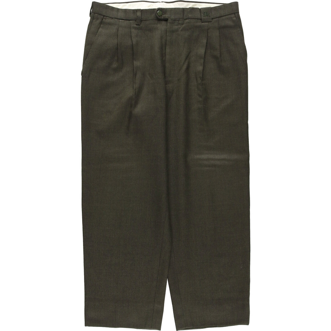 Burberry's Burberry London Two-pleat slacks for men, size W34 unclear Charcoal Vintage Second Hand
