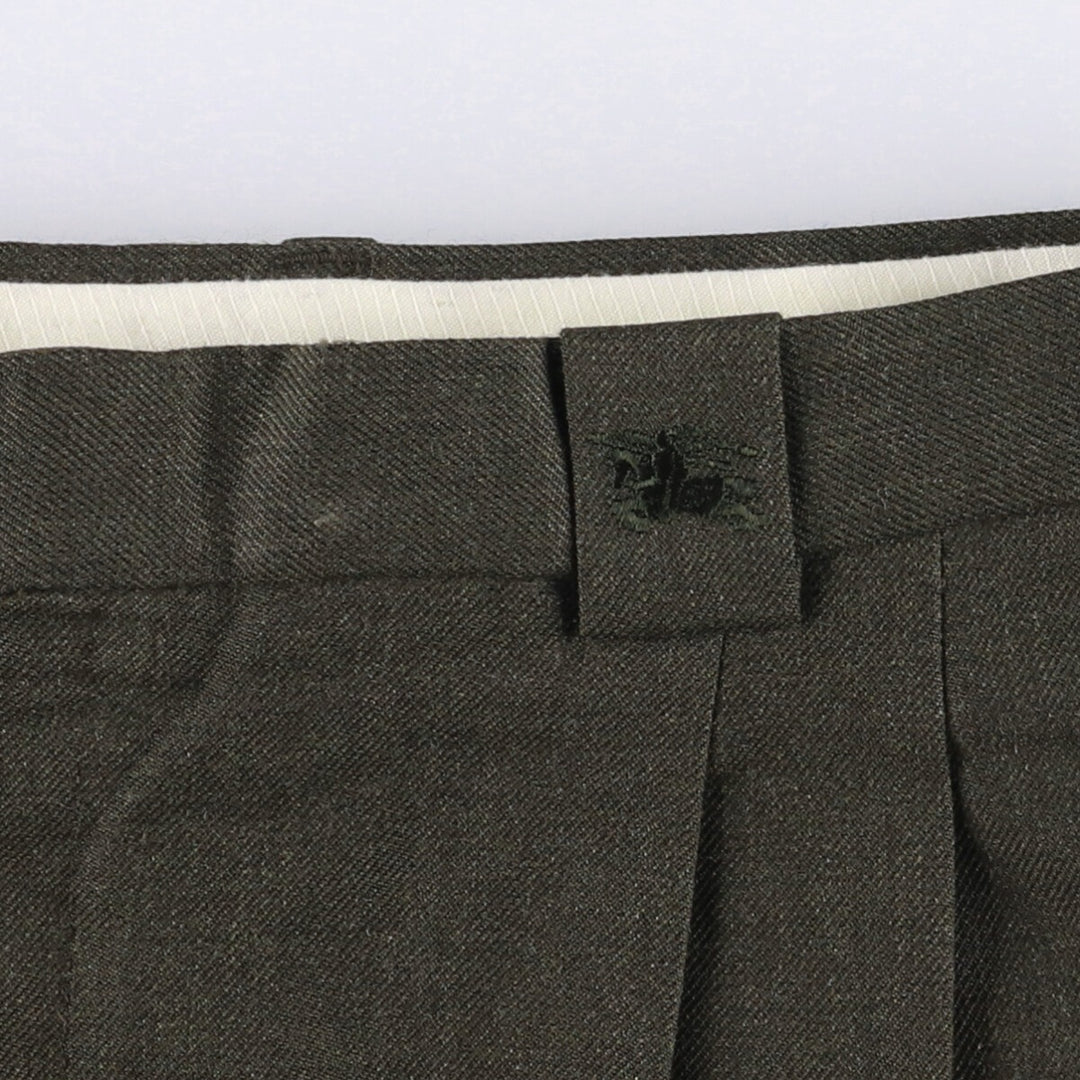 Burberry's Burberry London Two-pleat slacks for men, size W34 unclear Charcoal Vintage Second Hand
