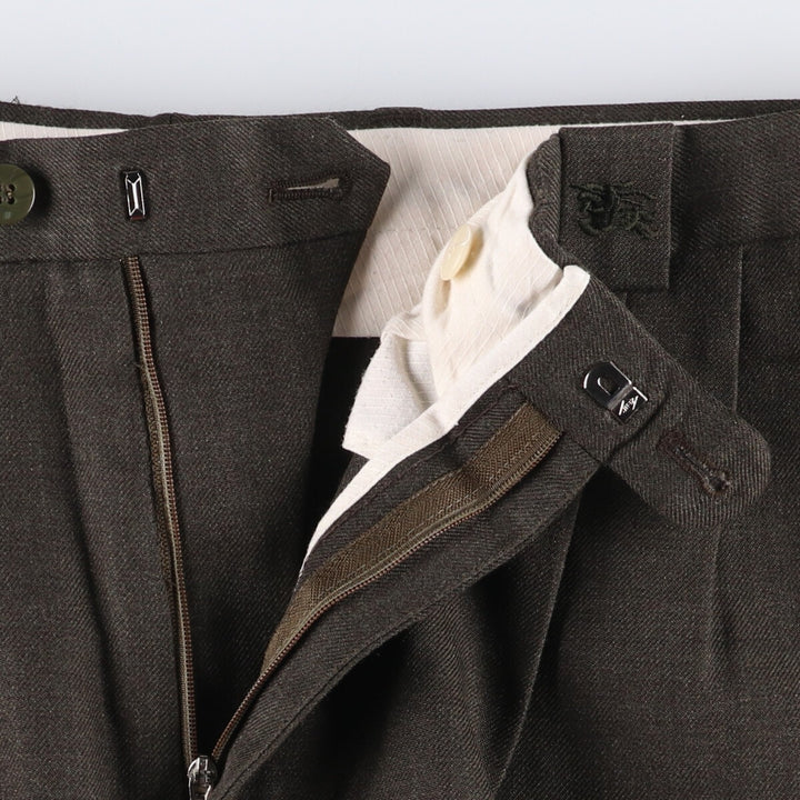 Burberry's Burberry London Two-pleat slacks for men, size W34 unclear Charcoal Vintage Second Hand