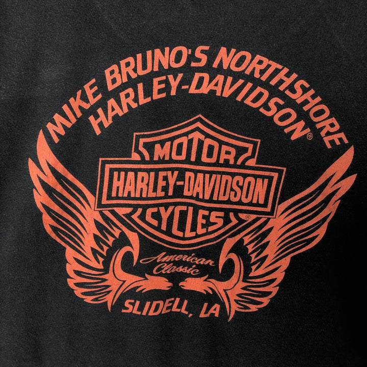 00'S Harley-Davidson Motorcycle Bike T-shirt Made in Mexico Men's L size cotton black type Vintage Second Hand