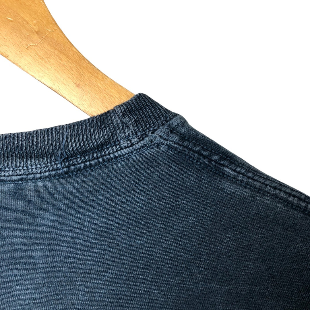 00'S Harley-Davidson Motorcycle Bike T-shirt Made in USA Men's XXL cotton navy blue type Vintage Second Hand