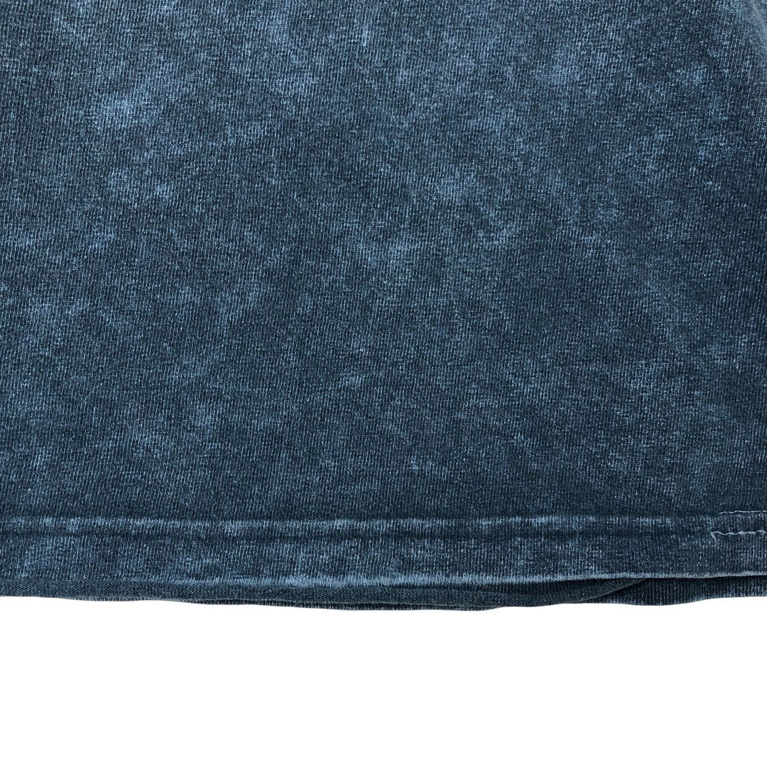 00'S Harley-Davidson Motorcycle Bike T-shirt Made in USA Men's XXL cotton navy blue type Vintage Second Hand