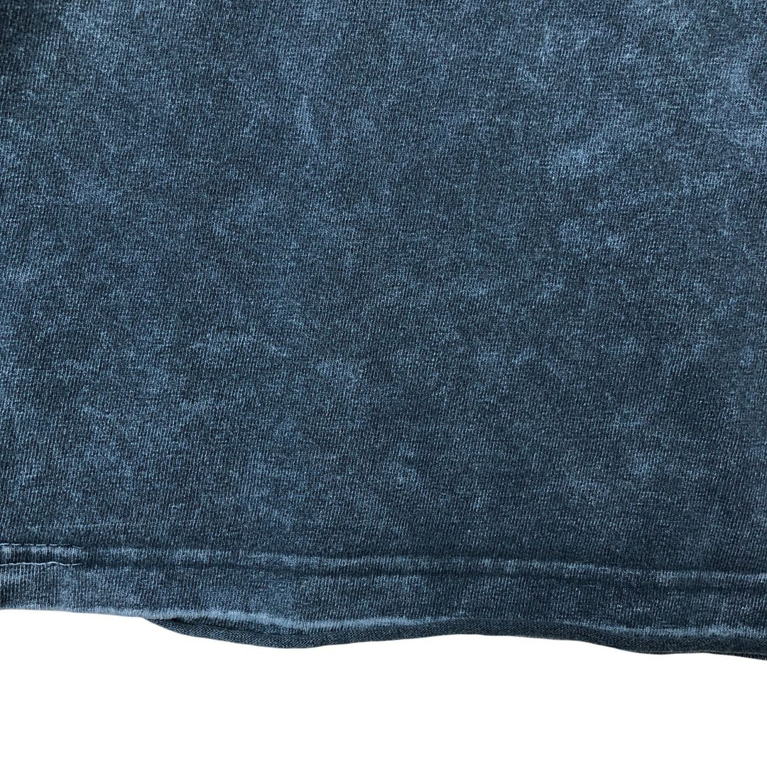 00'S Harley-Davidson Motorcycle Bike T-shirt Made in USA Men's XXL cotton navy blue type Vintage Second Hand