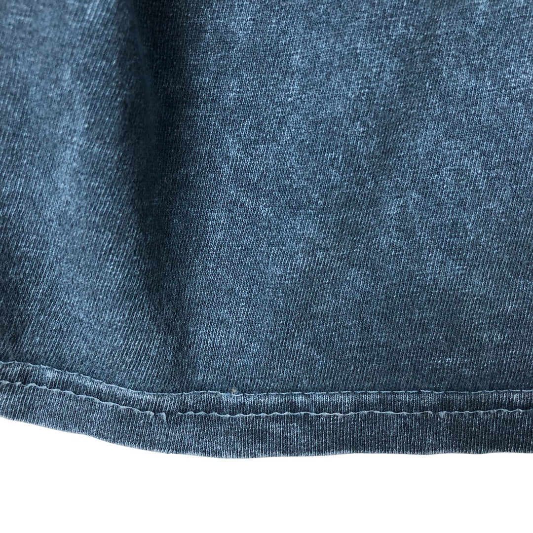 00'S Harley-Davidson Motorcycle Bike T-shirt Made in USA Men's XXL cotton navy blue type Vintage Second Hand