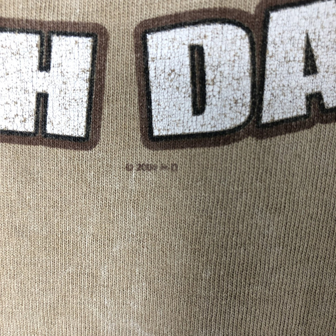 00'S Harley-Davidson Motorcycle Bike T-shirt Made in USA Men's L size cotton brown type Vintage Second Hand