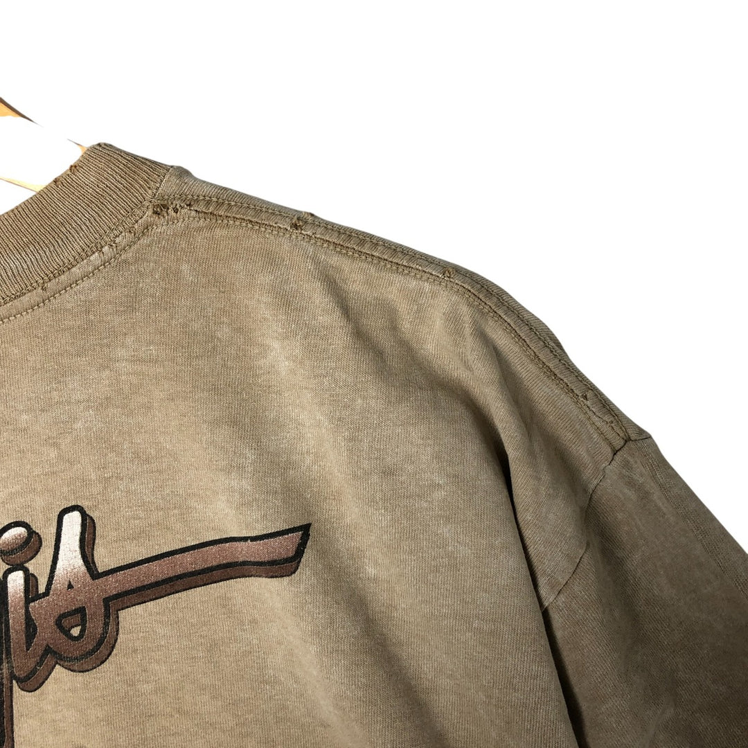 00'S Harley-Davidson Motorcycle Bike T-shirt Made in USA Men's L size cotton brown type Vintage Second Hand