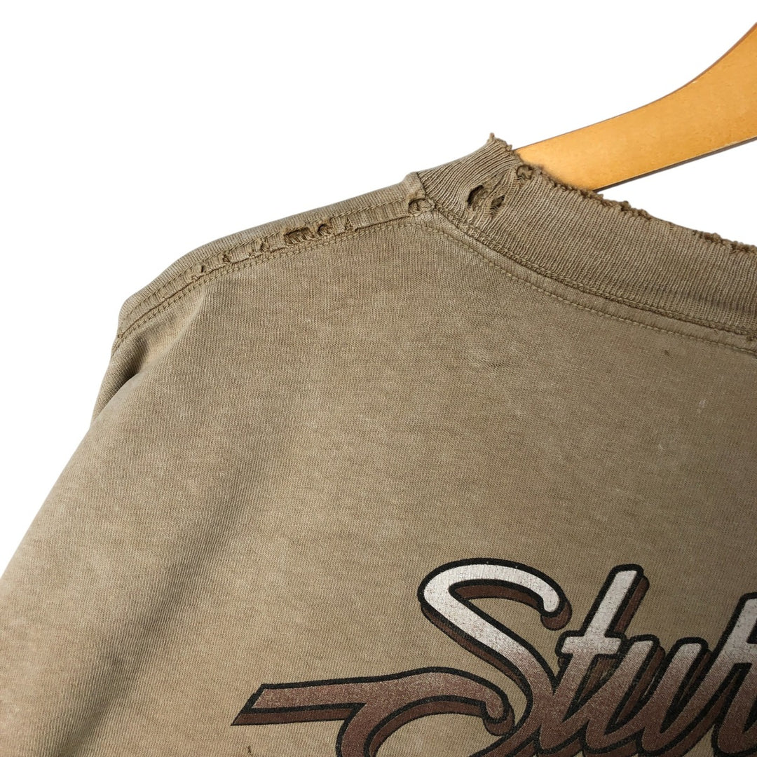 00'S Harley-Davidson Motorcycle Bike T-shirt Made in USA Men's L size cotton brown type Vintage Second Hand