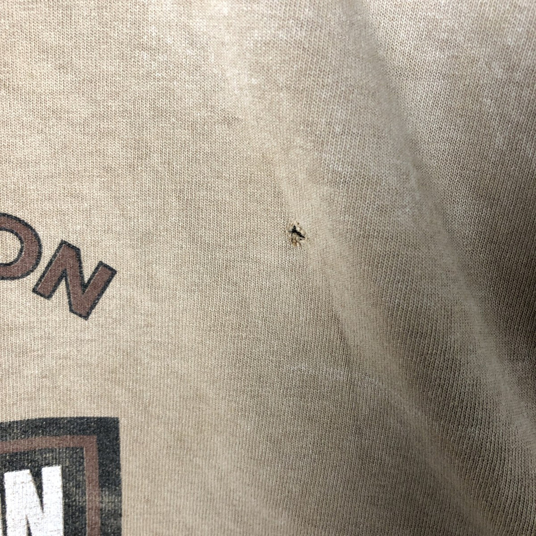 00'S Harley-Davidson Motorcycle Bike T-shirt Made in USA Men's L size cotton brown type Vintage Second Hand