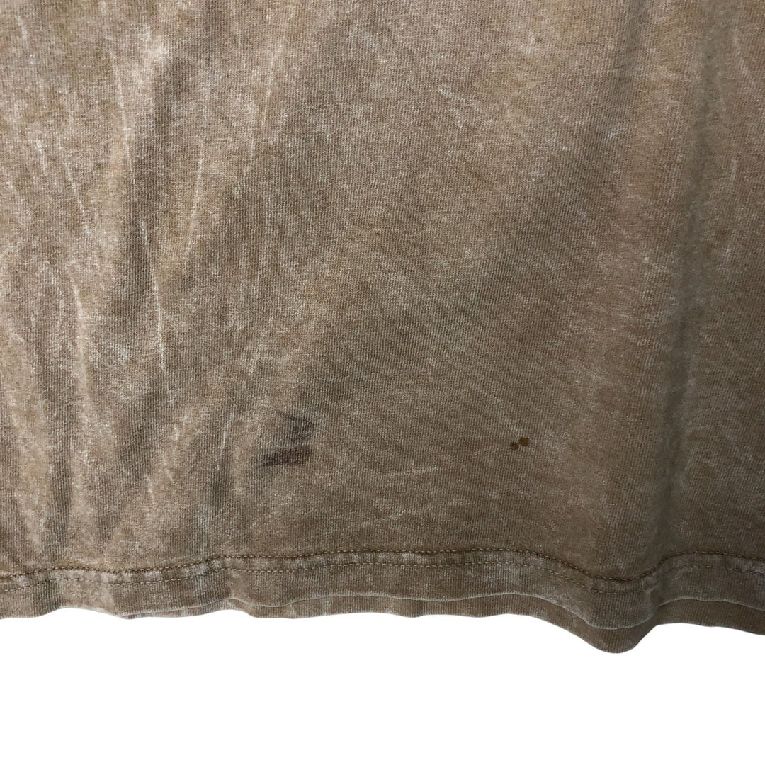 00'S Harley-Davidson Motorcycle Bike T-shirt Made in USA Men's L size cotton brown type Vintage Second Hand