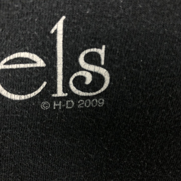 00'S Harley-Davidson Pin-up Girl Motorcycle Bike T-shirt, Men's L size cotton black type Vintage Second Hand