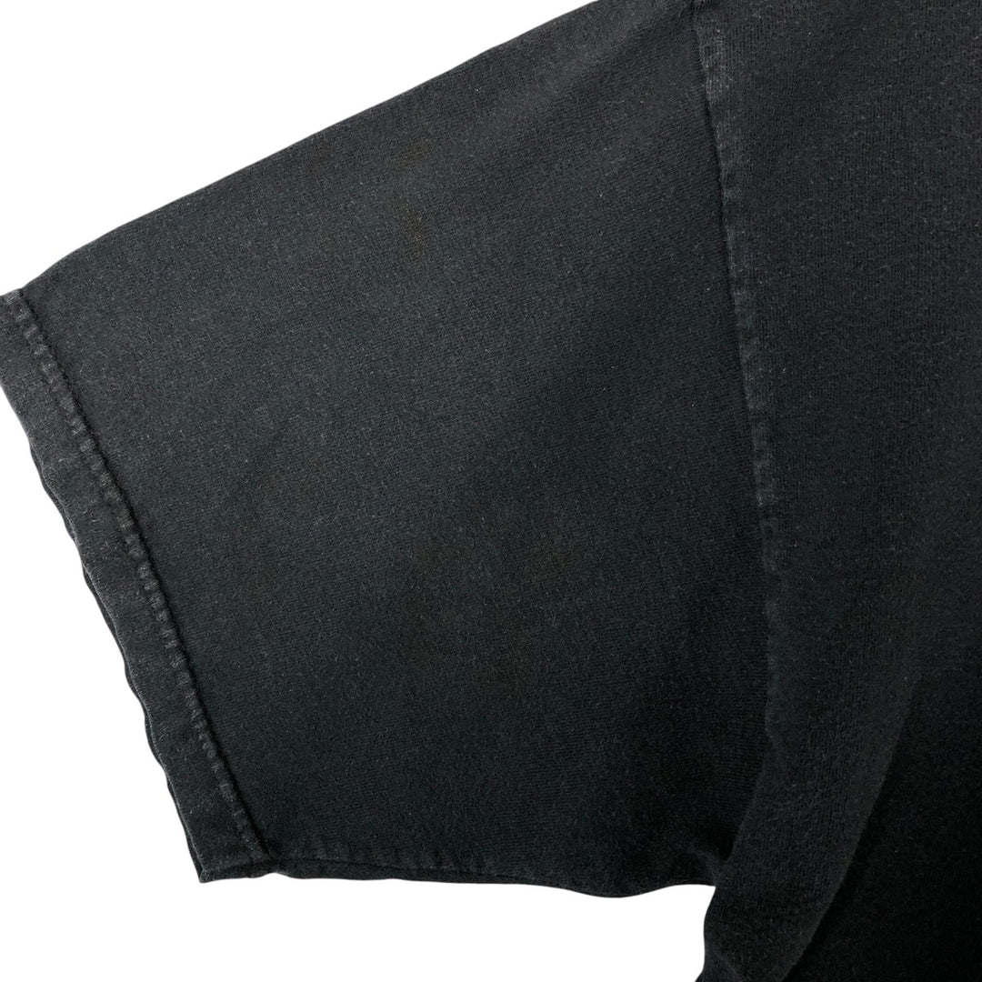 00'S Harley-Davidson Pin-up Girl Motorcycle Bike T-shirt, Men's L size cotton black type Vintage Second Hand