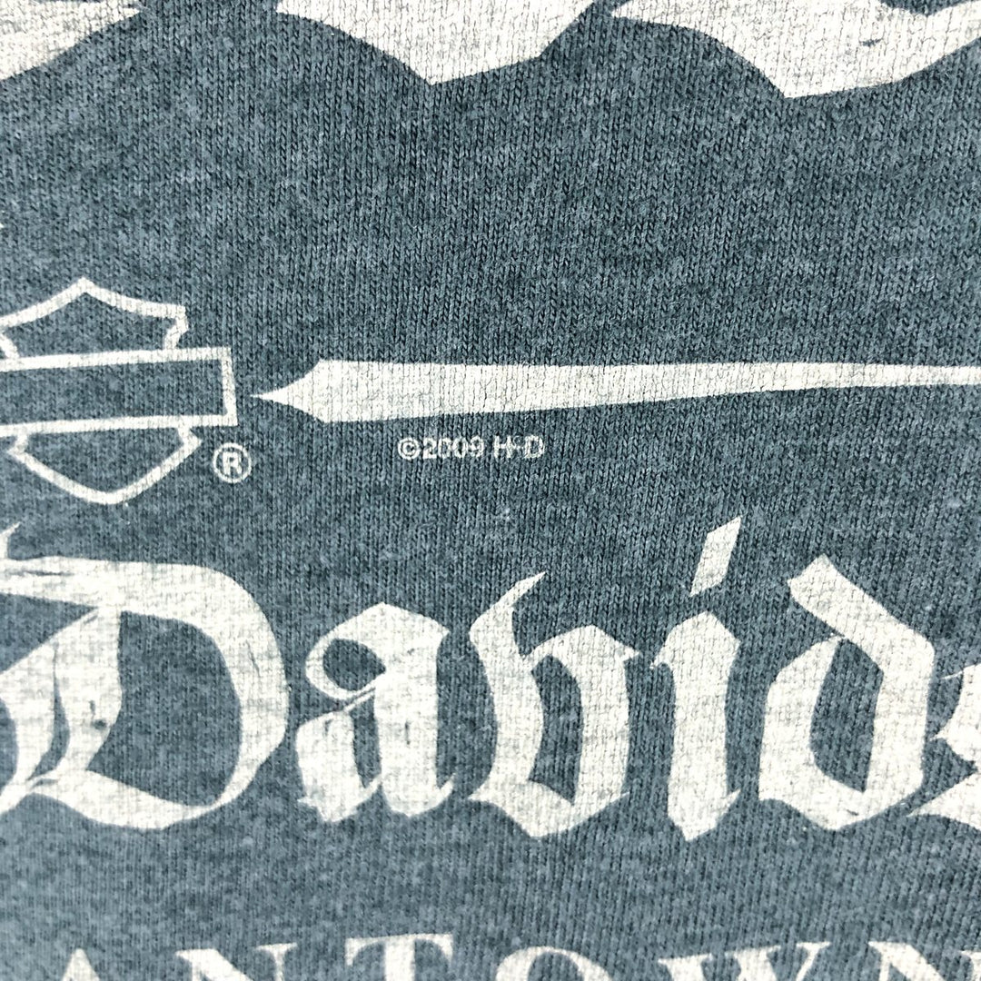 00'S Harley-Davidson Long Sleeve T-Shirt, Men's Medium unknown dark green Vintage Second Hand