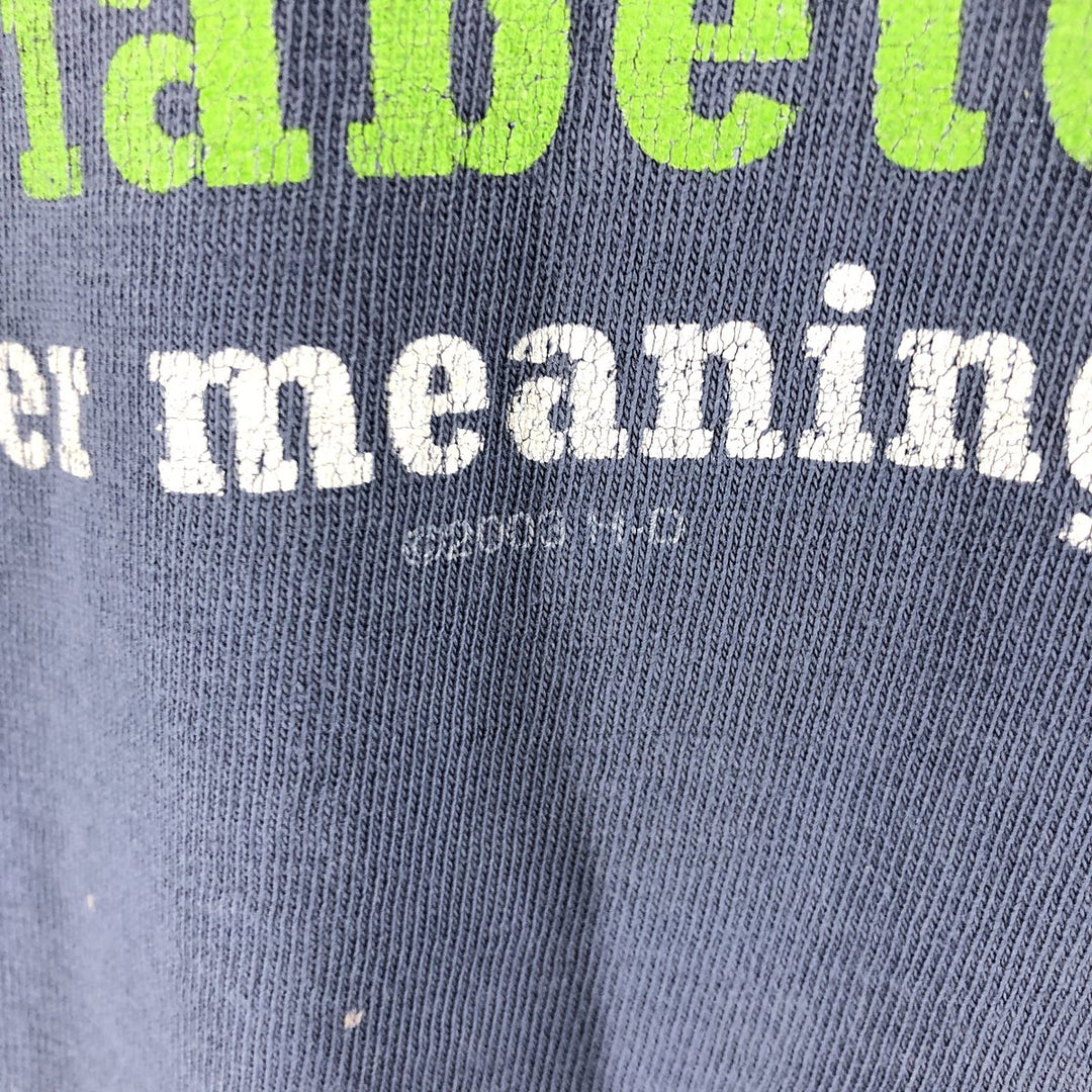 00'S Harley-Davidson Long Sleeve T-Shirt, Men's XL Size unknown Navy blue Vintage Second Hand