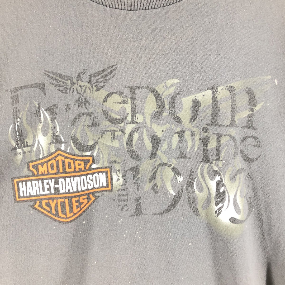 00'S Harley-Davidson Long Sleeve T-Shirt, Men's XL Size unknown gray type Vintage Second Hand