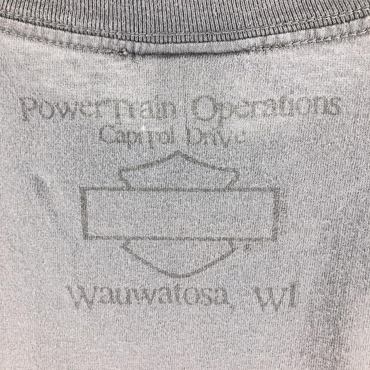 00'S Harley-Davidson Long Sleeve T-Shirt, Men's XL Size unknown gray type Vintage Second Hand
