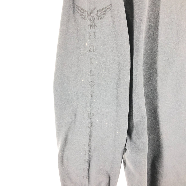 00'S Harley-Davidson Long Sleeve T-Shirt, Men's XL Size unknown gray type Vintage Second Hand