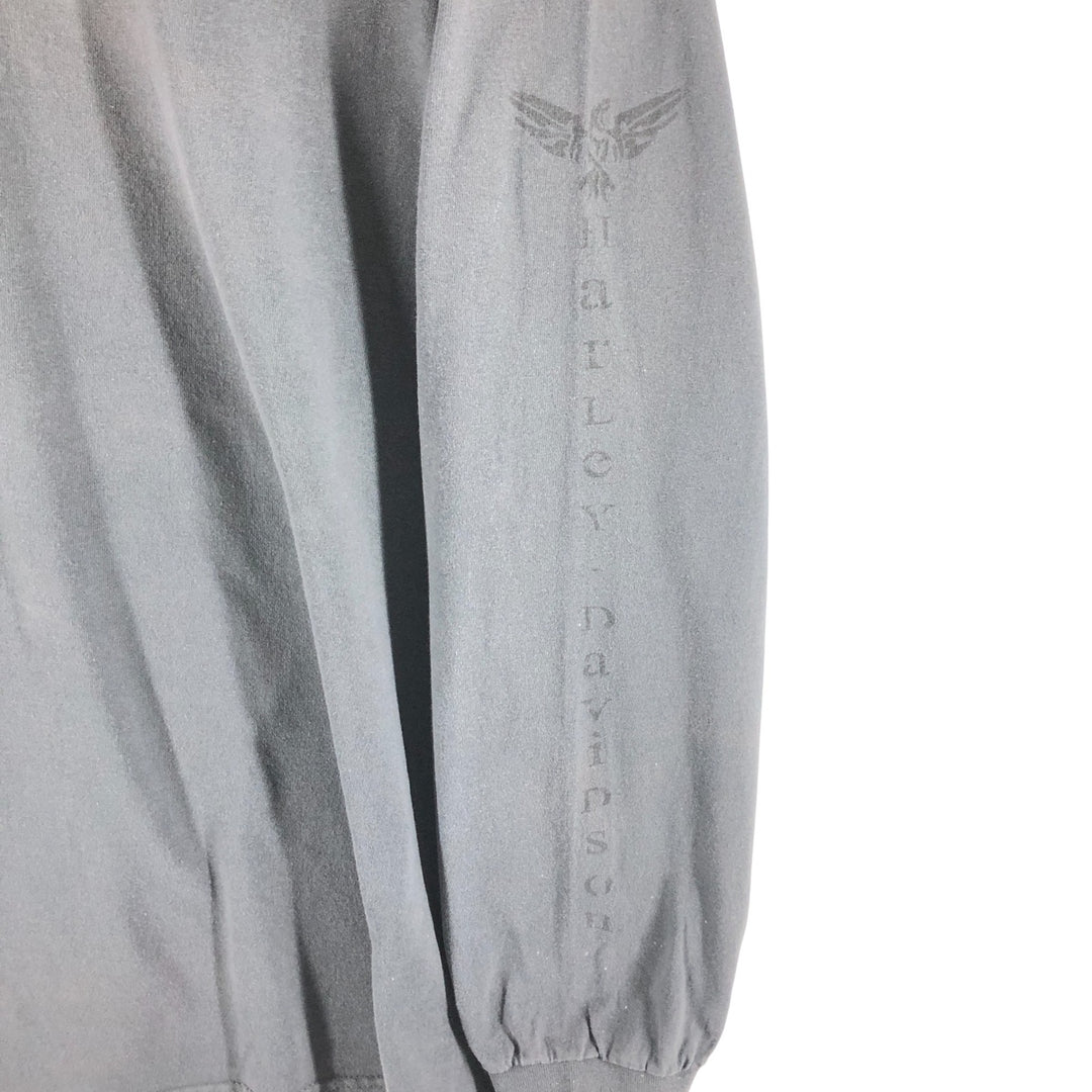 00'S Harley-Davidson Long Sleeve T-Shirt, Men's XL Size unknown gray type Vintage Second Hand