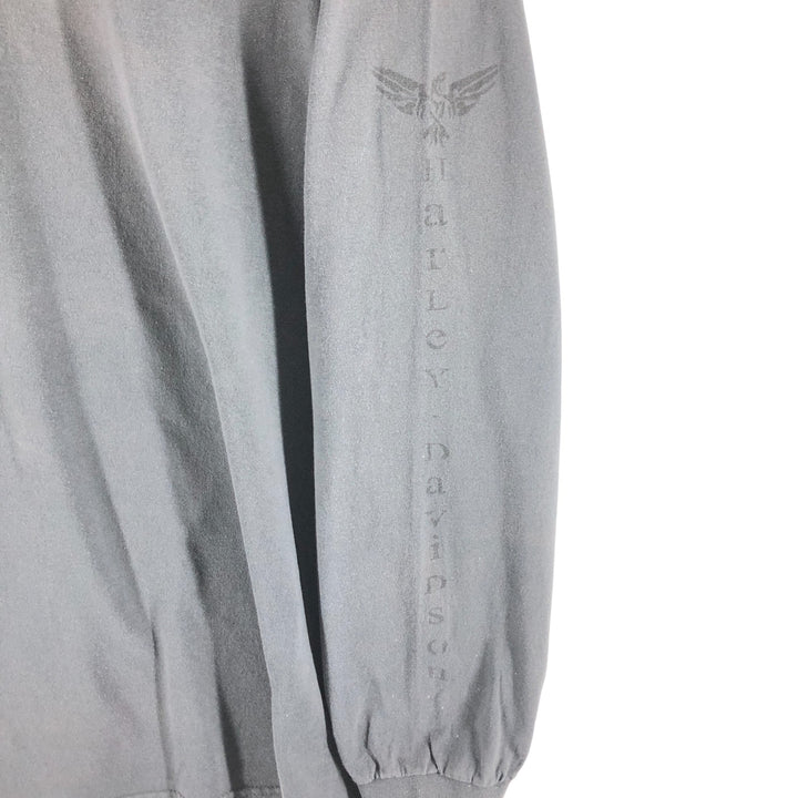 00'S Harley-Davidson Long Sleeve T-Shirt, Men's XL Size unknown gray type Vintage Second Hand