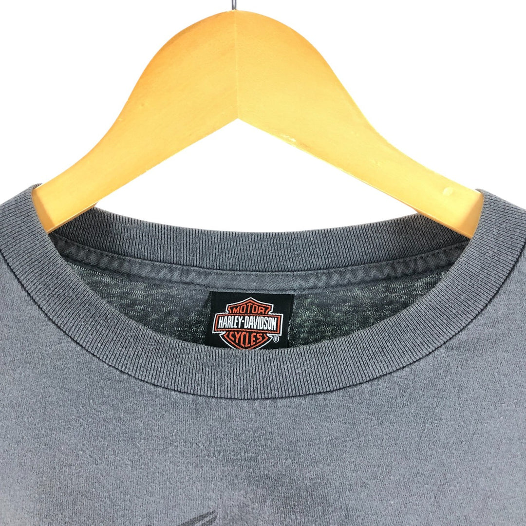 00'S Harley-Davidson Long Sleeve T-Shirt, Men's XL Size unknown gray type Vintage Second Hand