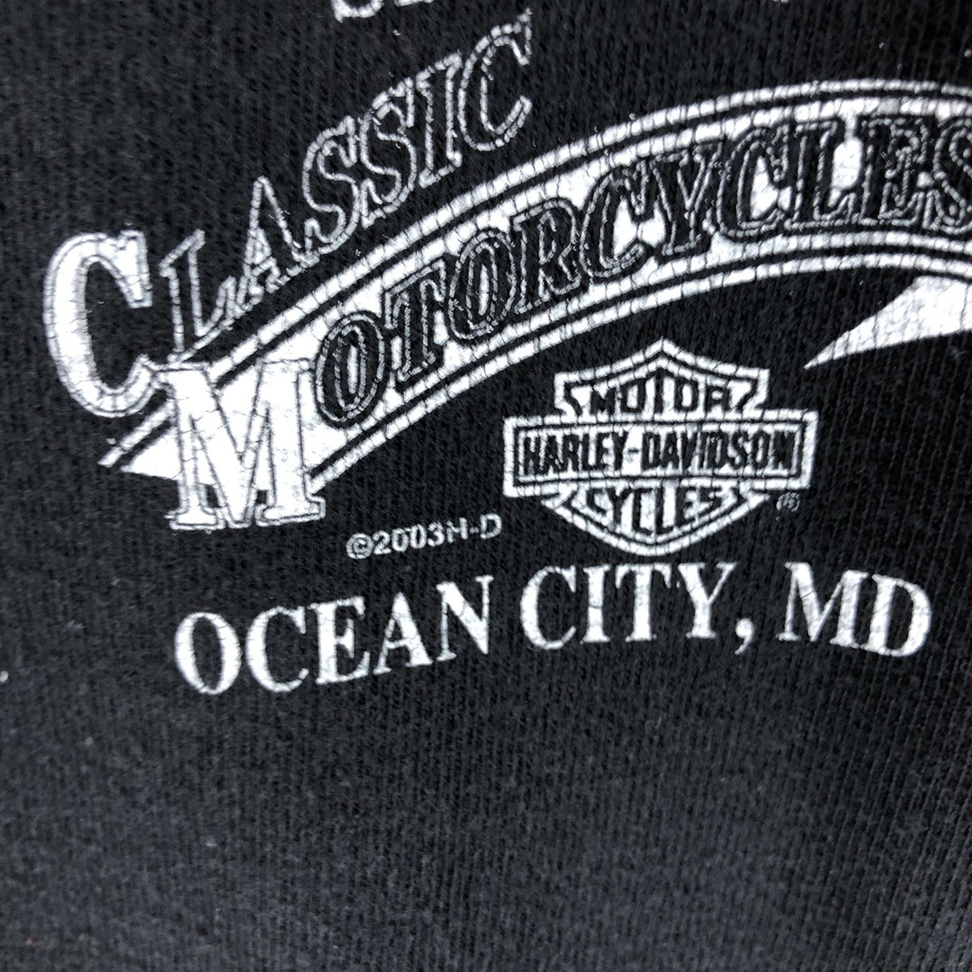 00'S Harley-Davidson Long Sleeve T-Shirt, Men's XXL unknown black type Vintage Second Hand