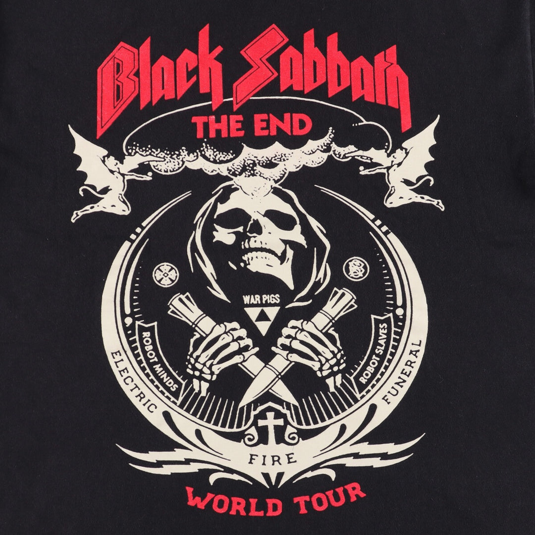 TEESTYLED BLACK SABBATH Black Sabbath Band T-shirt Band Tee Men's M size cotton black type Vintage Second Hand