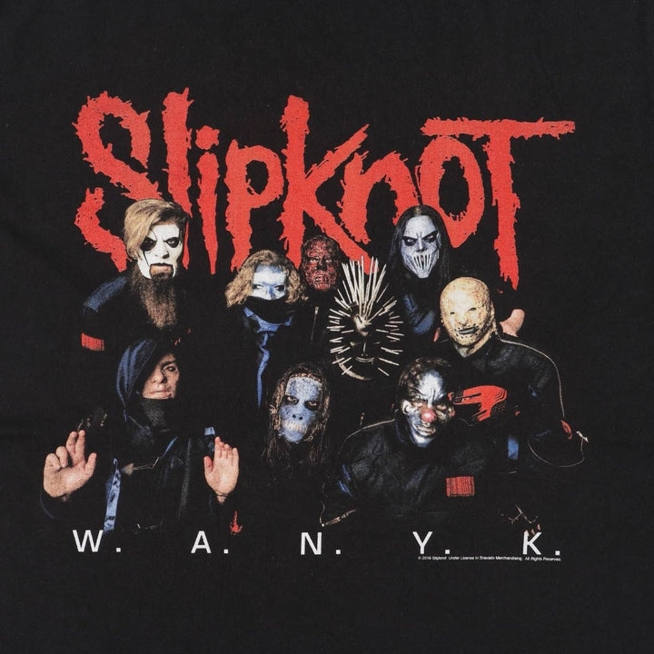 Gildan SLIPKNOT Band T-shirt, Men's L size cotton black type Vintage Second Hand