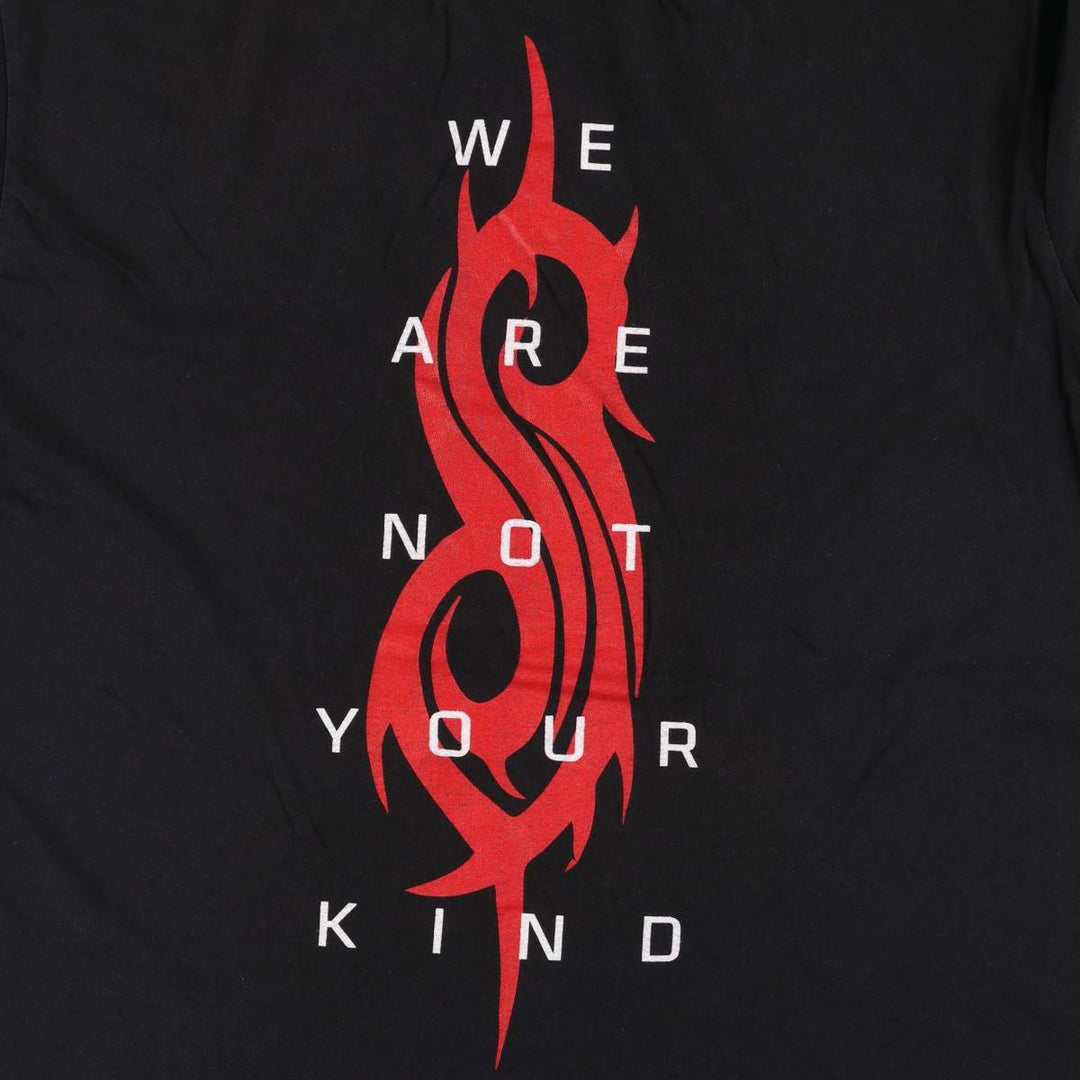 Gildan SLIPKNOT Band T-shirt, Men's L size cotton black type Vintage Second Hand