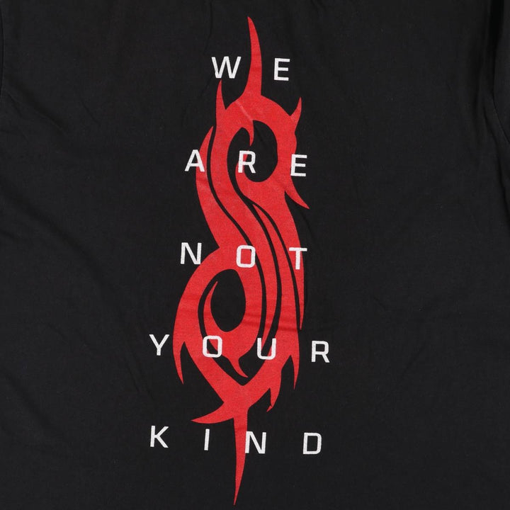 Gildan SLIPKNOT Band T-shirt, Men's L size cotton black type Vintage Second Hand