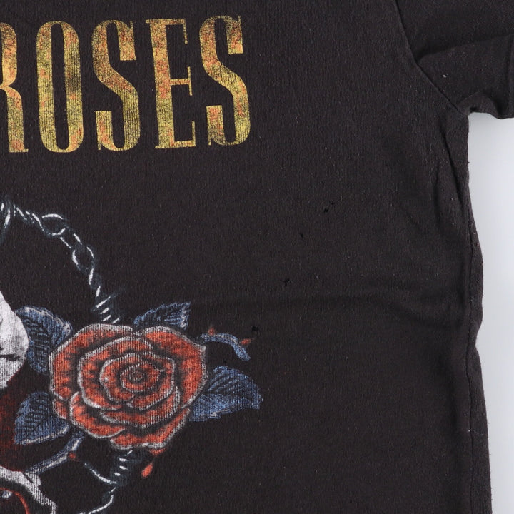 GUNS N' ROSES Guns N' Roses Band T-shirt Band T Men's L size cotton black type Vintage Second Hand