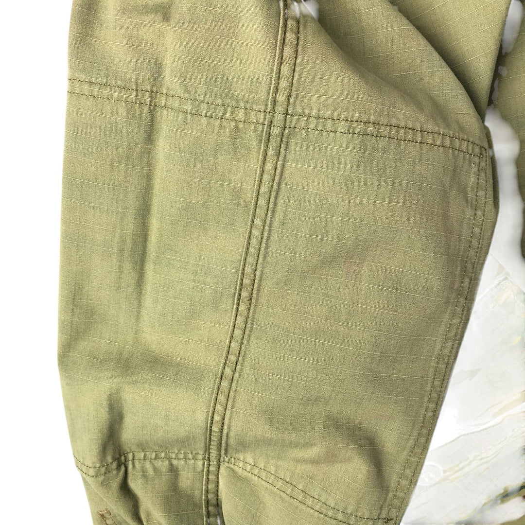 Greek Army Camouflage Pattern Lizard Camo Ripstop BDU Military Jacket Men's M polyester Khaki type Vintage Second Hand